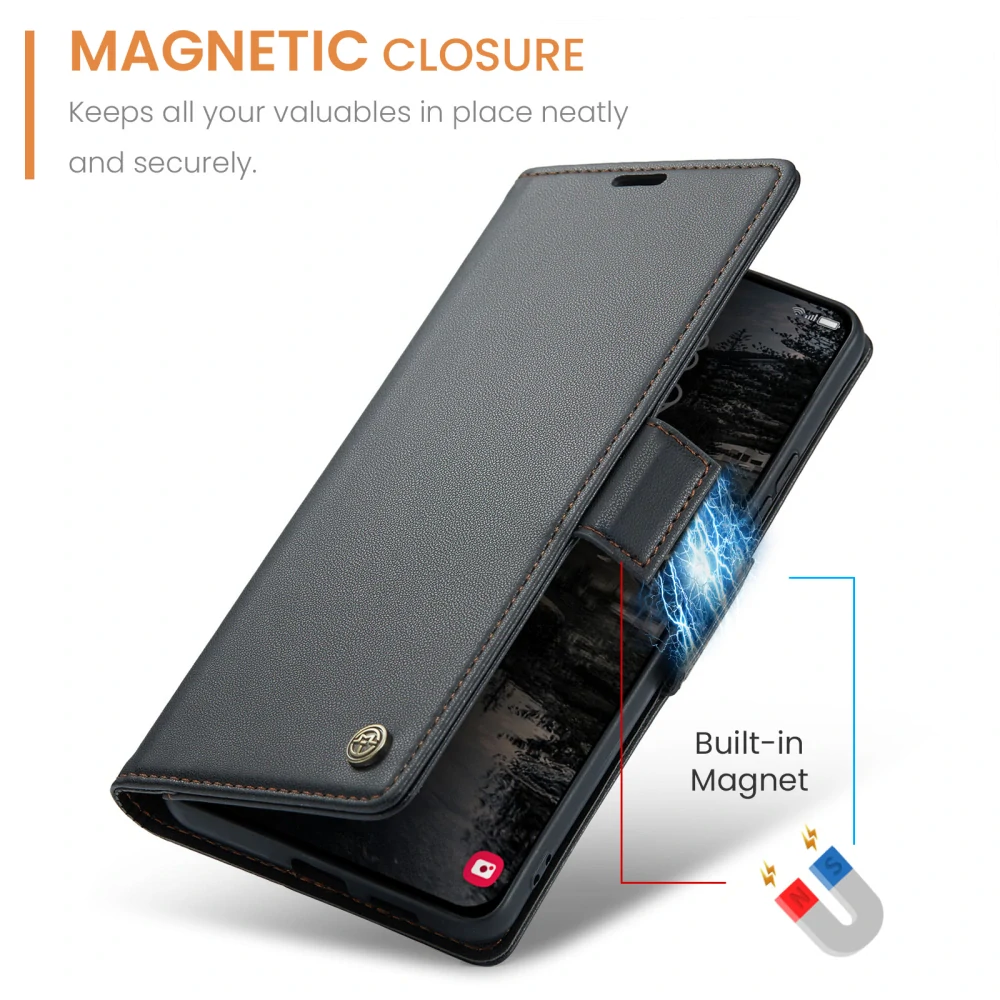 Puzdro na Samsung Galaxy S25 FE CASEME smooth čierne
