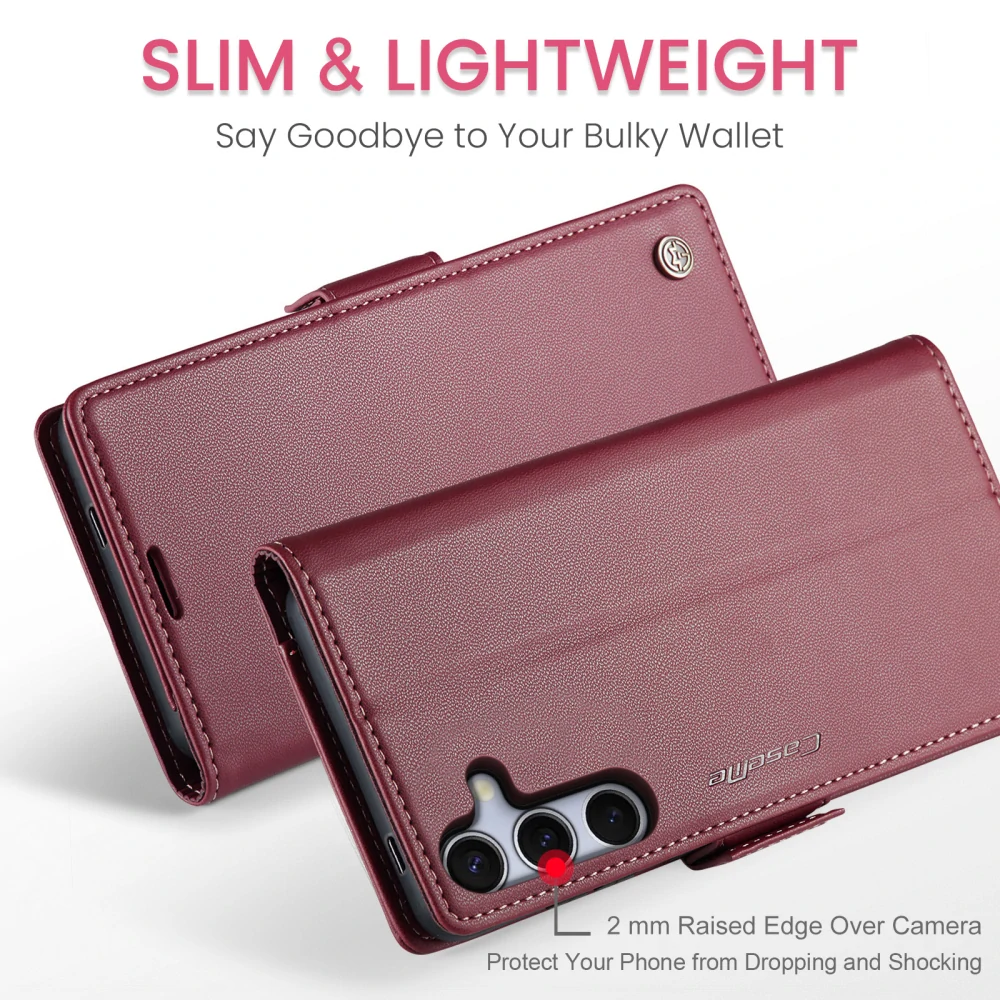 Puzdro na Samsung Galaxy S25 FE CASEME smooth červené
