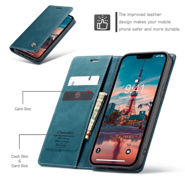 Púzdro CASEME pre iPhone 14 modré