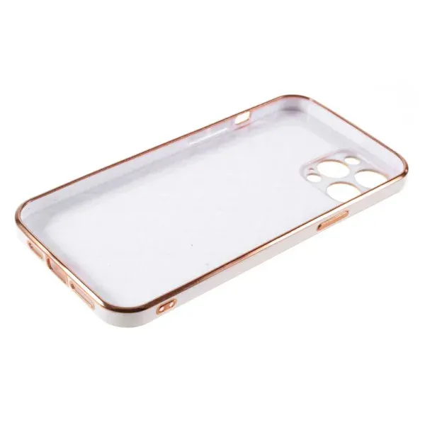 Kryt na iPhone 14 Pro Luxury rhombus biely