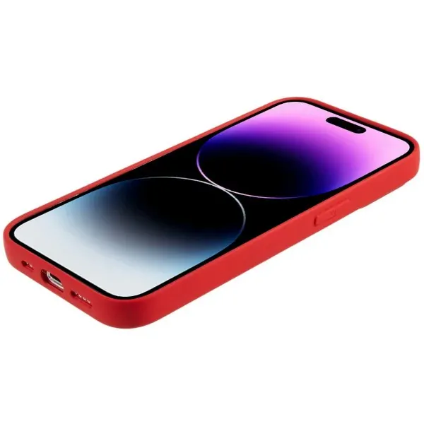 Kryt na iPhone 14 Pro gumový Thickness červený