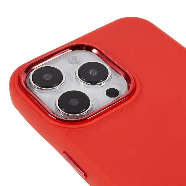 Kryt na iPhone 14 Pro gumový Lens červený