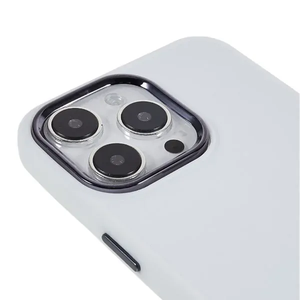 Kryt na iPhone 14 Pro gumový Lens biely