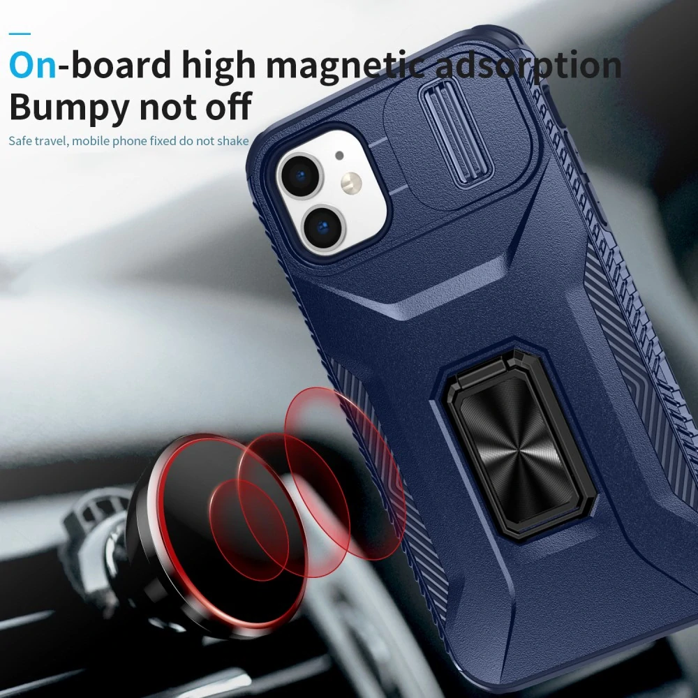 Kryt na iPhone 11 s krytkou na fotoaparát modrý