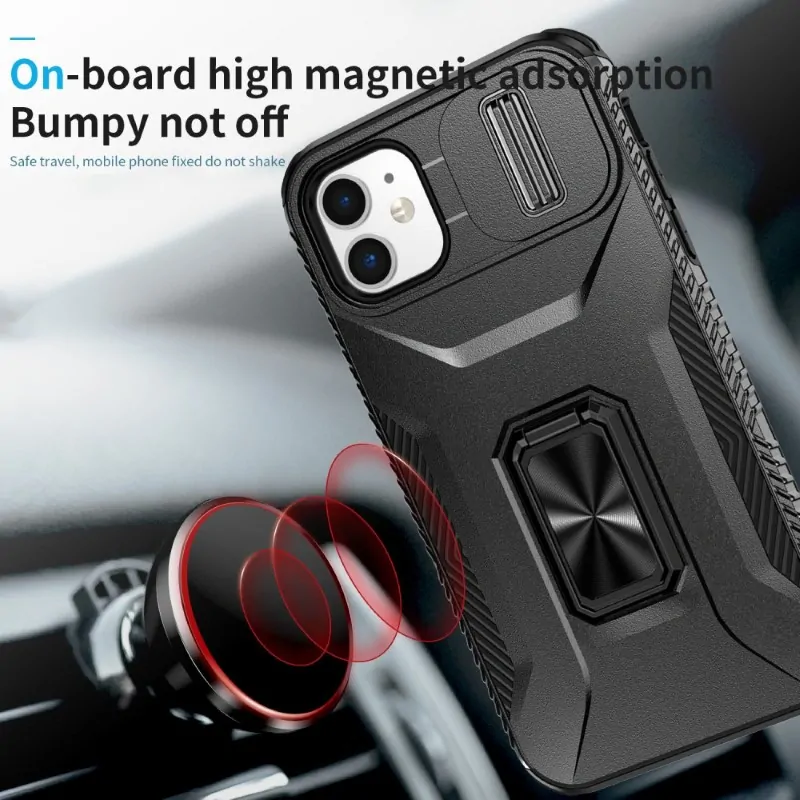 Kryt na iPhone 11 s krytkou na fotoaparát čierny