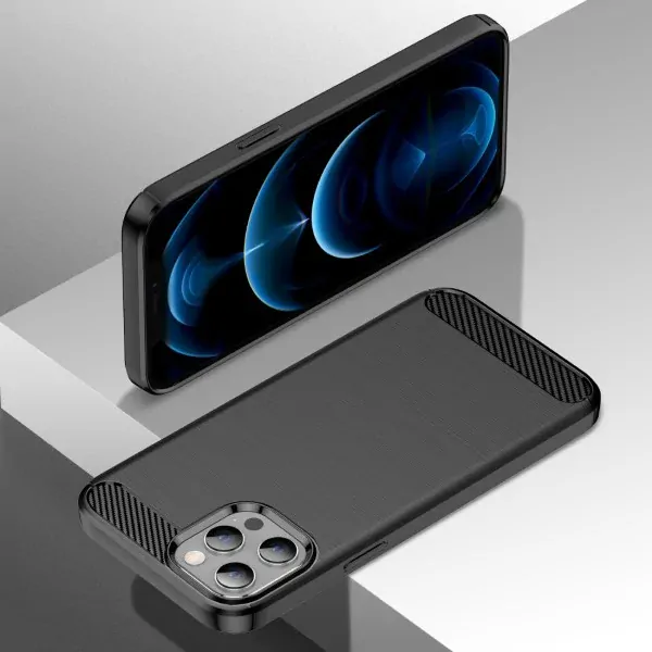 Kryt na iPhone 12 Pre Max Carbon čierny