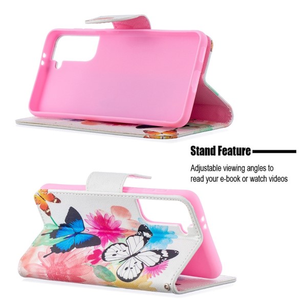 Puzdro na Samsung Galaxy S21 Motýľ bielej