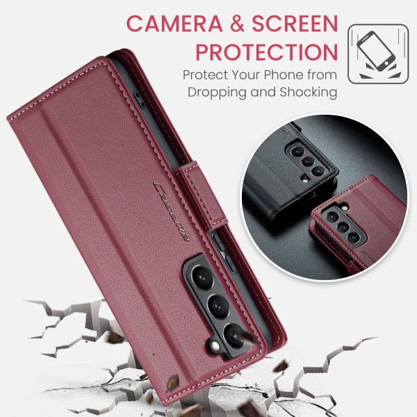 Puzdro na Samsung Galaxy S21 Plus CASEME smooth červené
