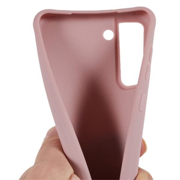 Kryt na Samsung Galaxy S21 FE gumový so šnúrkou na krk staroružový