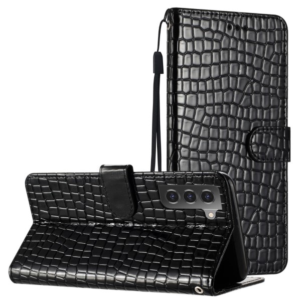 Puzdro na Samsung Galaxy S21 FE Krokodíl čierne
