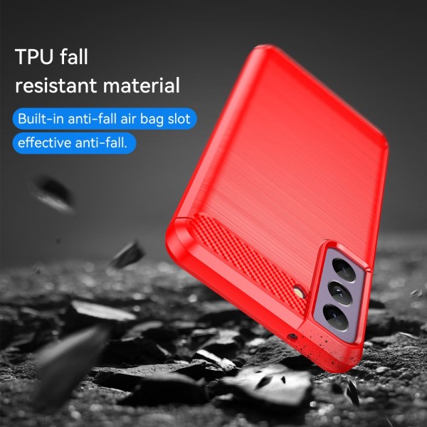 Kryt na Samsung Galaxy S21 FE Carbon červený