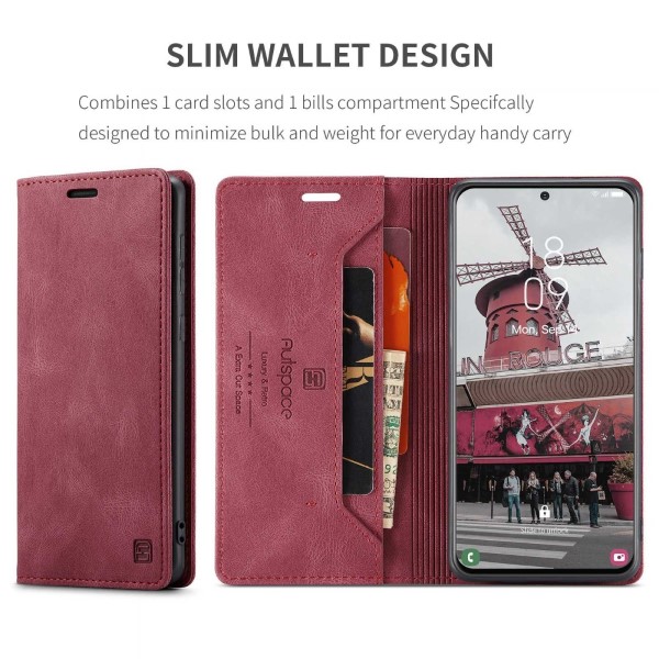 Puzdro na Samsung Galaxy S21 FE AUTSPACE červené