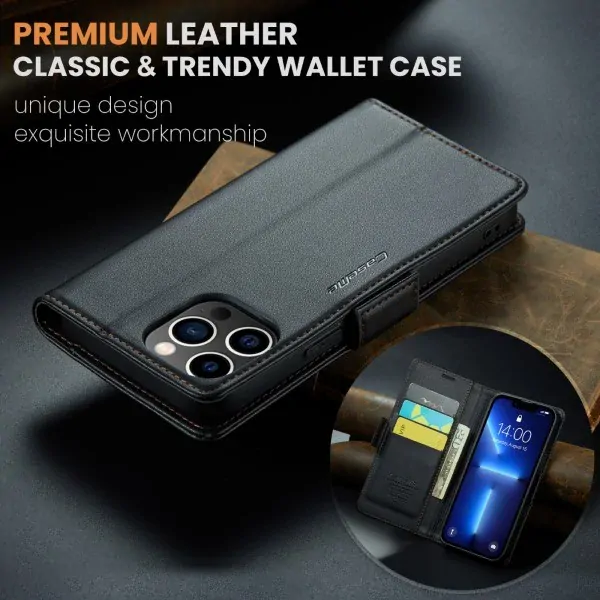 Púzdro na iPhone 13 Pro Max CASEME smooth čierne