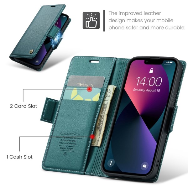 Púzdro pre iPhone 13 Mini CASEME smooth zelené