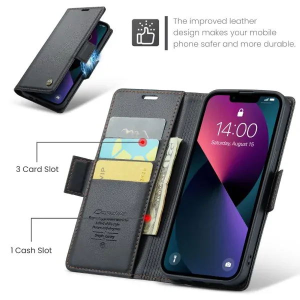 Púzdro na iPhone 14 Plus CASEME smooth čierne