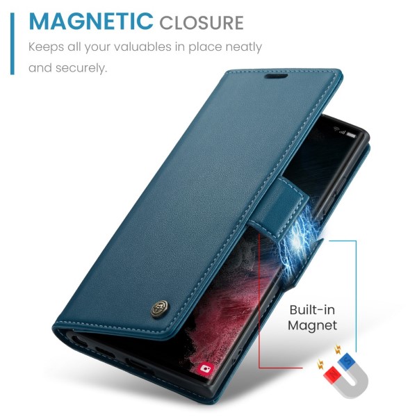 Puzdro na Samsung Galaxy S22 Ultra CASEME smooth modré