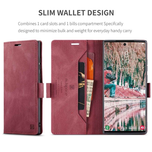 Puzdro na Samsung Galaxy S22 Ultra AUTSPACE červené