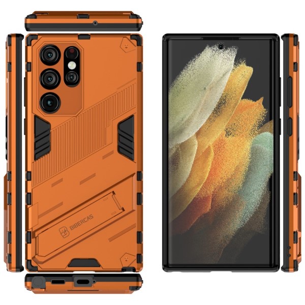 Kryt na Samsung Galaxy S22 Ultra odolný Shockproof oranžový