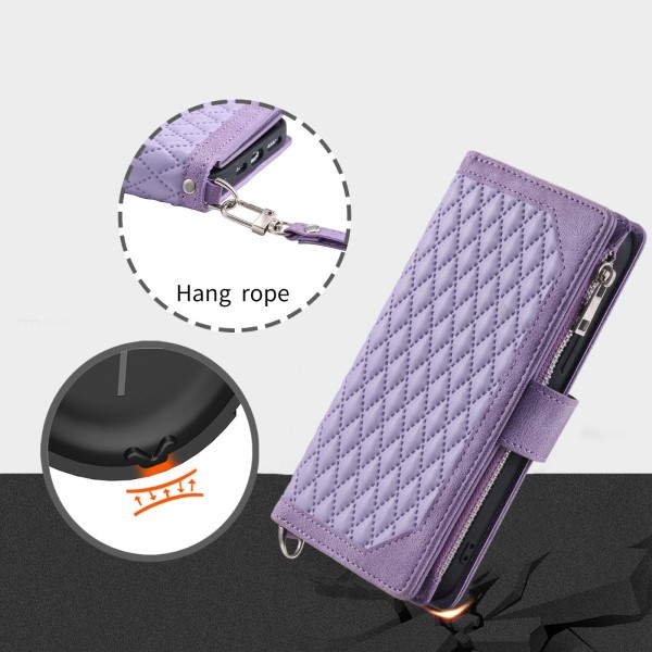 Puzdro na Samsung Galaxy S23 Luxury Double Layer fialové