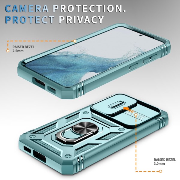 Kryt na Samsung Galaxy S23 plus odolný s krytom na fotoaparát svetlo modrý