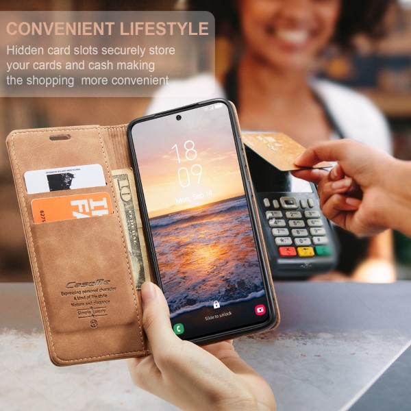 Puzdro na Samsung Galaxy S23 Plus CASEME svetlo hnedé