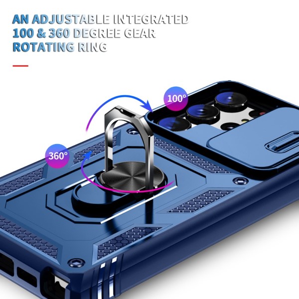 Kryt na Samsung Galaxy S23 Ultra odolný s krytom na fotoaparát tmavomodrý