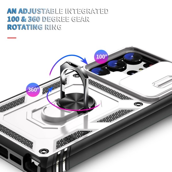 Kryt na Samsung Galaxy S23 Ultra odolný s krytom na fotoaparát biely