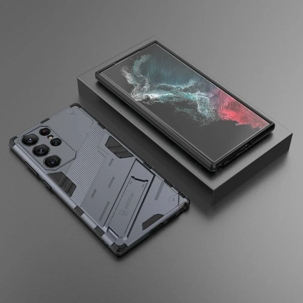 Kryt na Samsung Galaxy S23 Ultra odolný Shockproof sivý