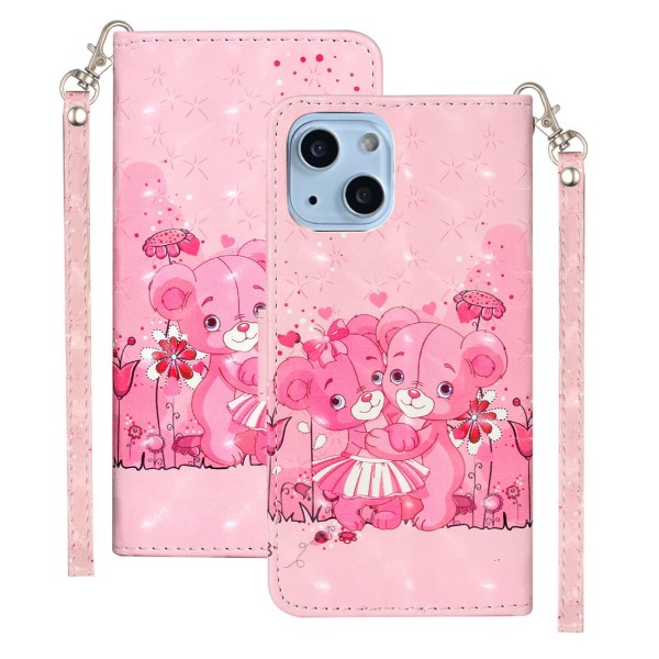 Púzdro pre iPhone 13 Mini Medvedík ružové