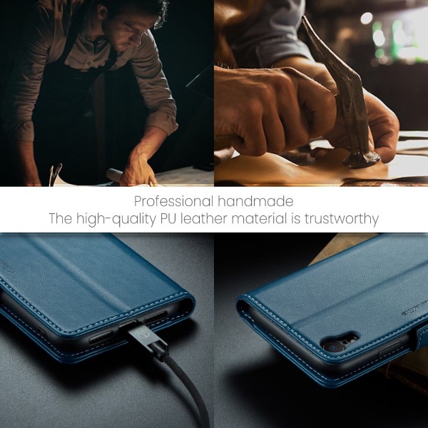 Púzdro pre iPhone Xr CASEME Smooth modré