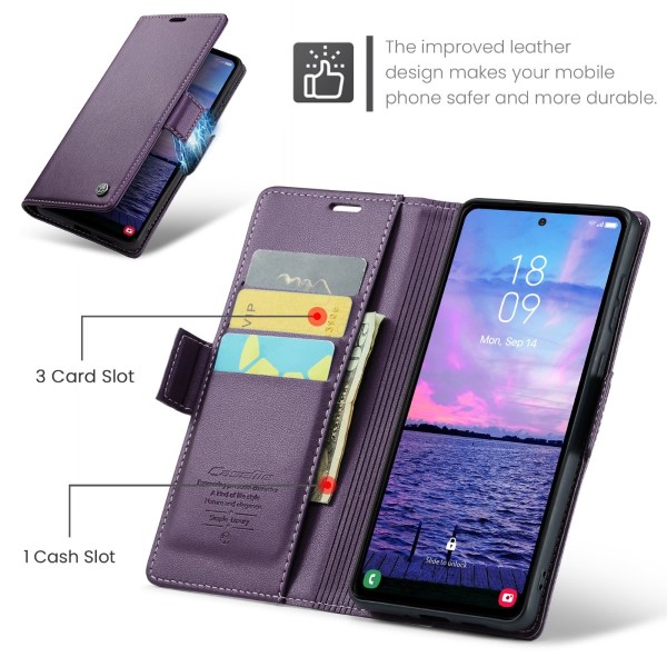 Puzdro na Samsung Galaxy S23 FE CASEME smooth fialové