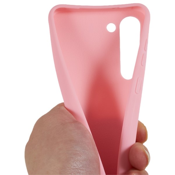 Kryt na Samsung Galaxy S23 Plus gumový so šnúrkou na krk ružový