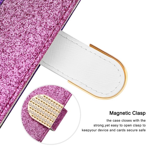 Puzdro na Samsung Galaxy S22 Glitter fialové