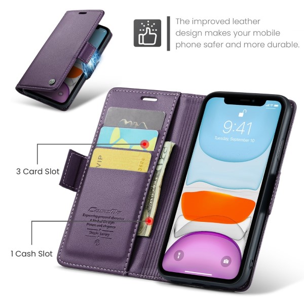 Púzdro pre iPhone 11 CASEME Smooth fialové