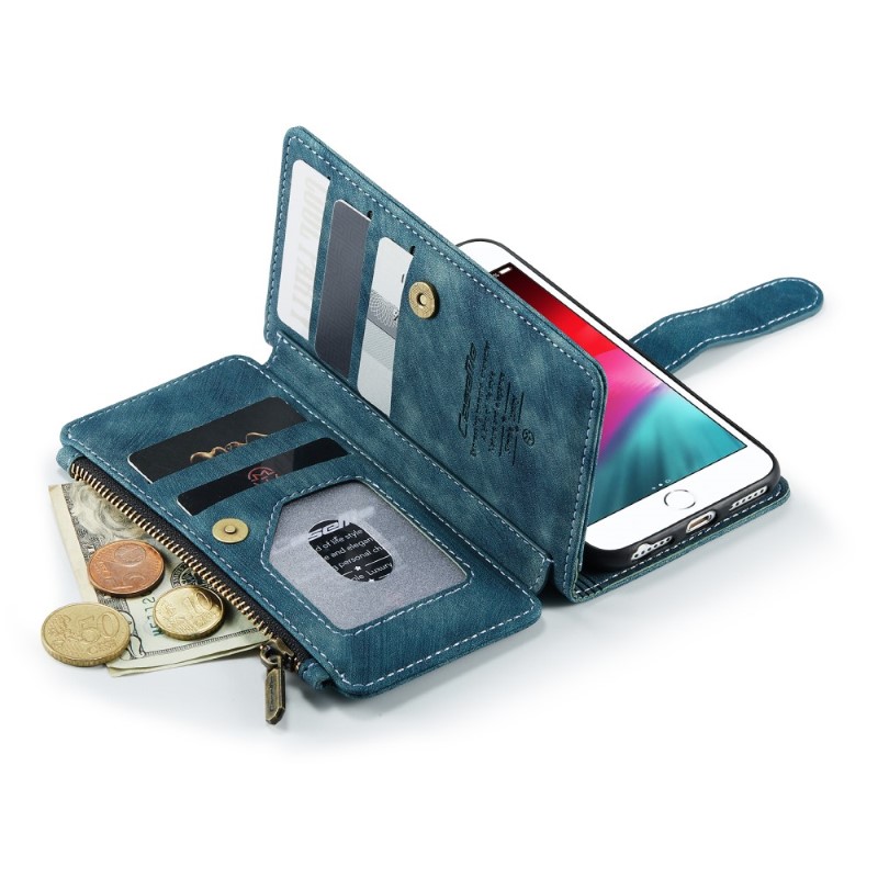Púzdro pre iPhone 7 / 8 / SE ( 2020 / 2022 ) Luxury Double Layer modré