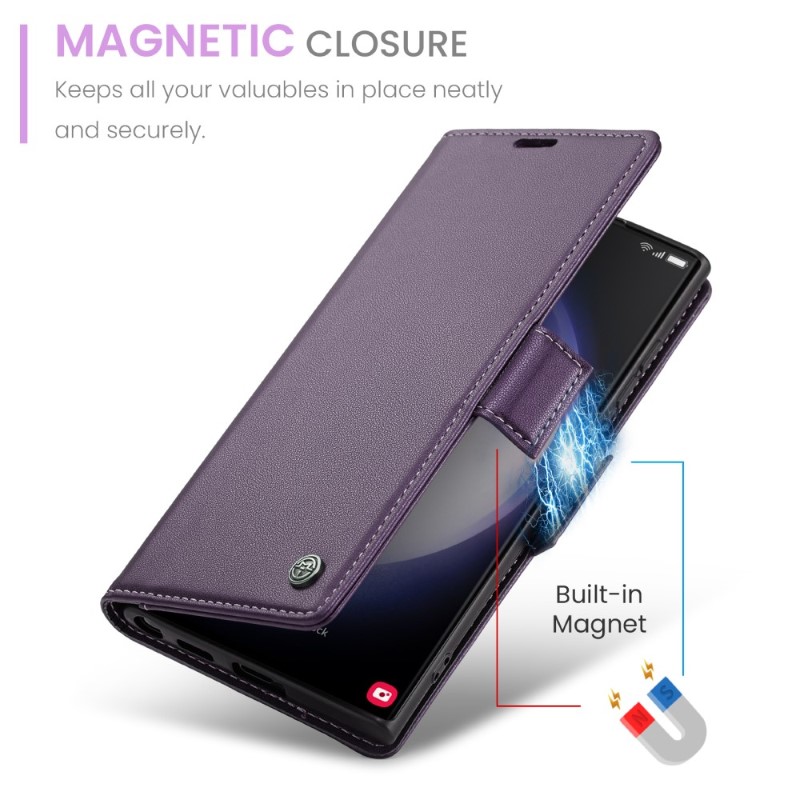 Puzdro na Samsung Galaxy S24 Ultra CASEME smooth fialové
