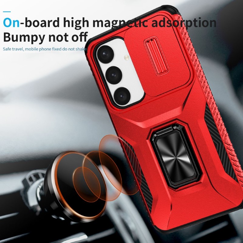 Kryt na Samsung Galaxy S24 odolný s krytom na fotoaparát červený