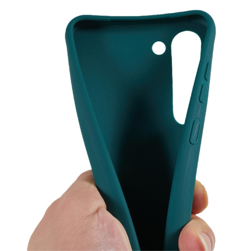 Kryt na Samsung Galaxy S23 Plus gumový so šnúrkou na krk zelený