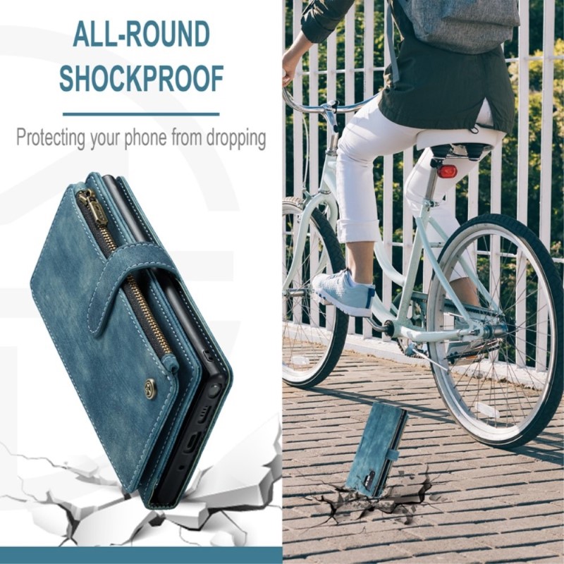 Puzdro na Samsung Galaxy Note 10 Plus CASEME Deluxe modré