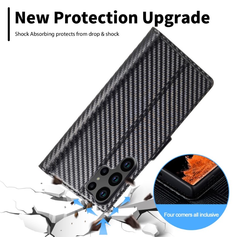 Puzdro na Samsung Galaxy S24 Ultra Carbon vertical