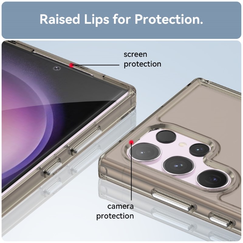 Kryt na Samsung Galaxy S24 Ultra Gumový Candy sivý