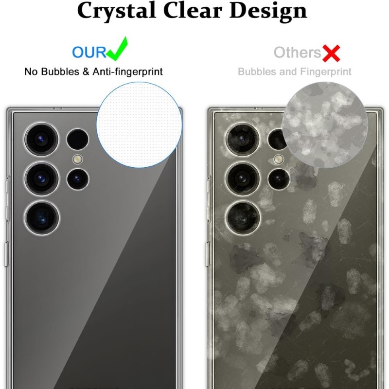 Set tvrdeného skla a gumového krytu na Samsung Galaxy S24 Ultra