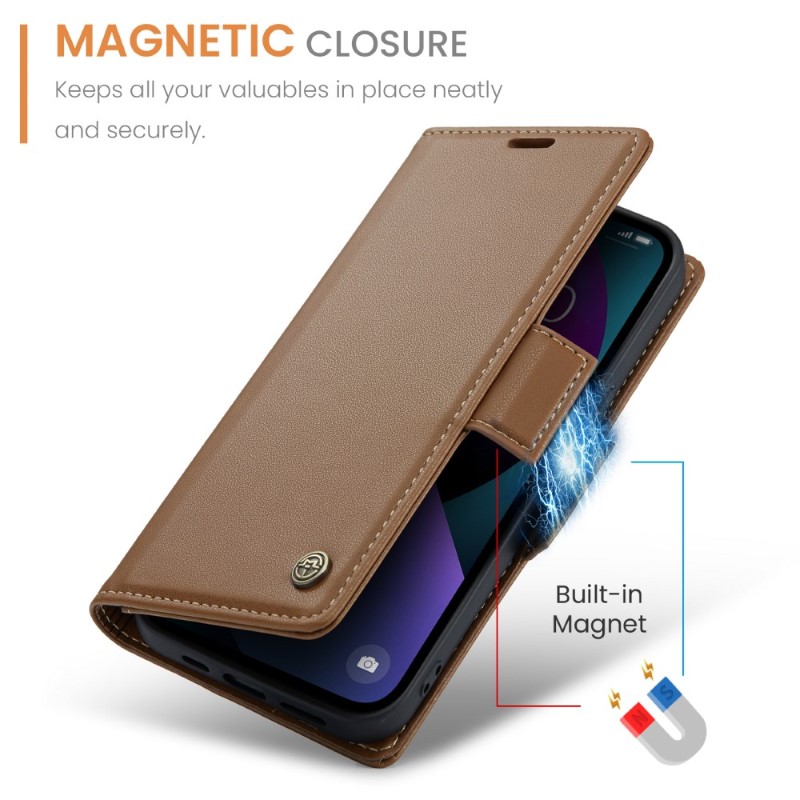 Púzdro na iPhone 13 CASEME smooth hnedé