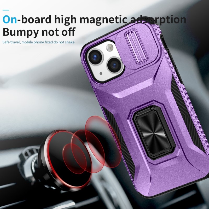 Kryt na iPhone 12 Mini odolný s krytom na fotoaparát fialový