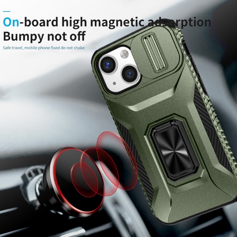 Kryt na iPhone 12 Mini odolný s krytom na fotoaparát zelený