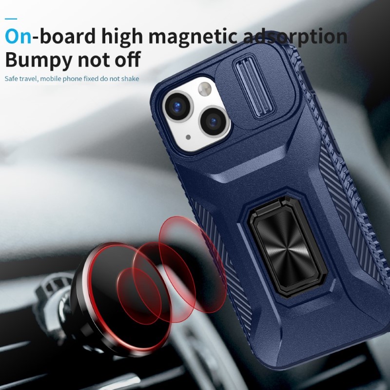 Kryt na iPhone 12 Mini odolný s krytom na fotoaparát tmavomodrý