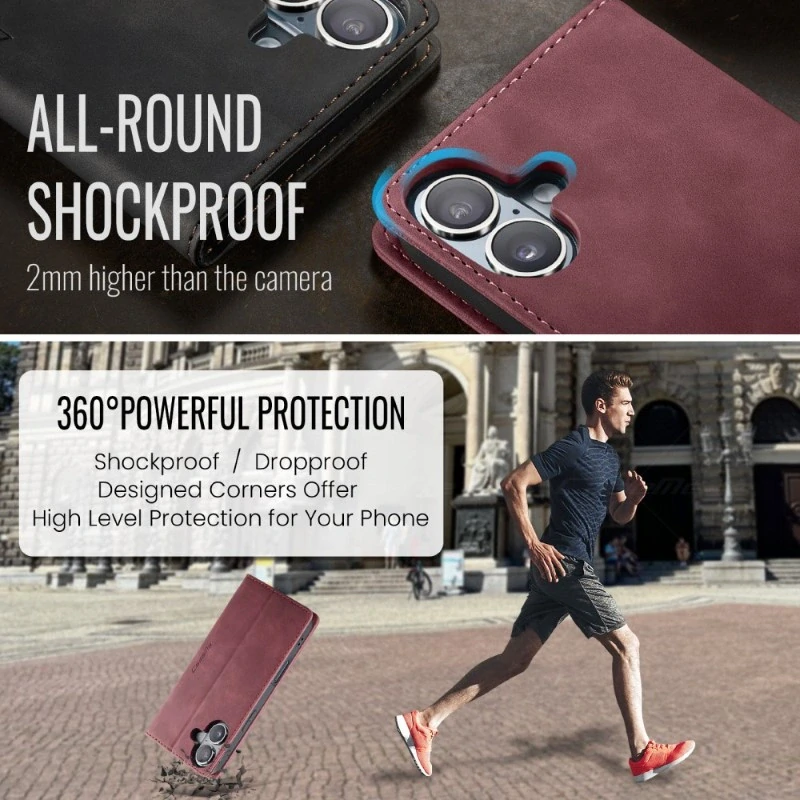 Puzdro CASEME pre iPhone 16 červené