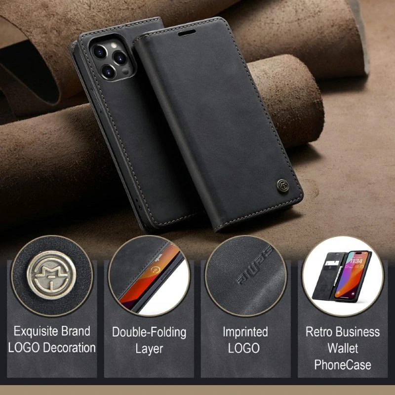Púzdro CASEME pre iPhone 16 Pro čierne