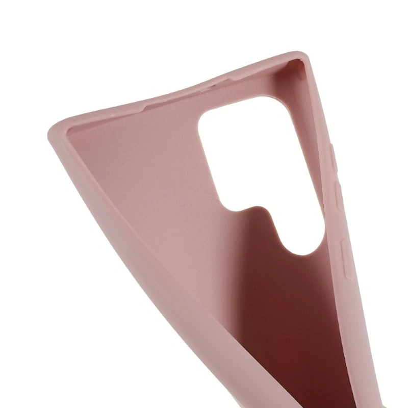 Kryt na Samsung Galaxy S22 Ultra gumový so šnúrkou na krk staroružový