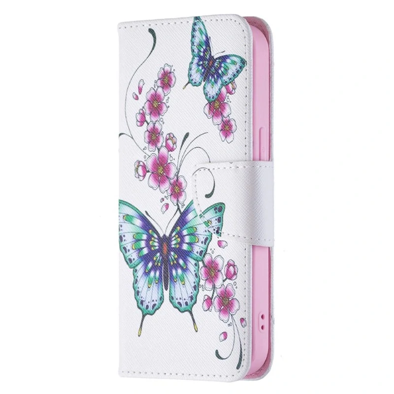 Púzdro pre iPhone 15 Motýľ biele